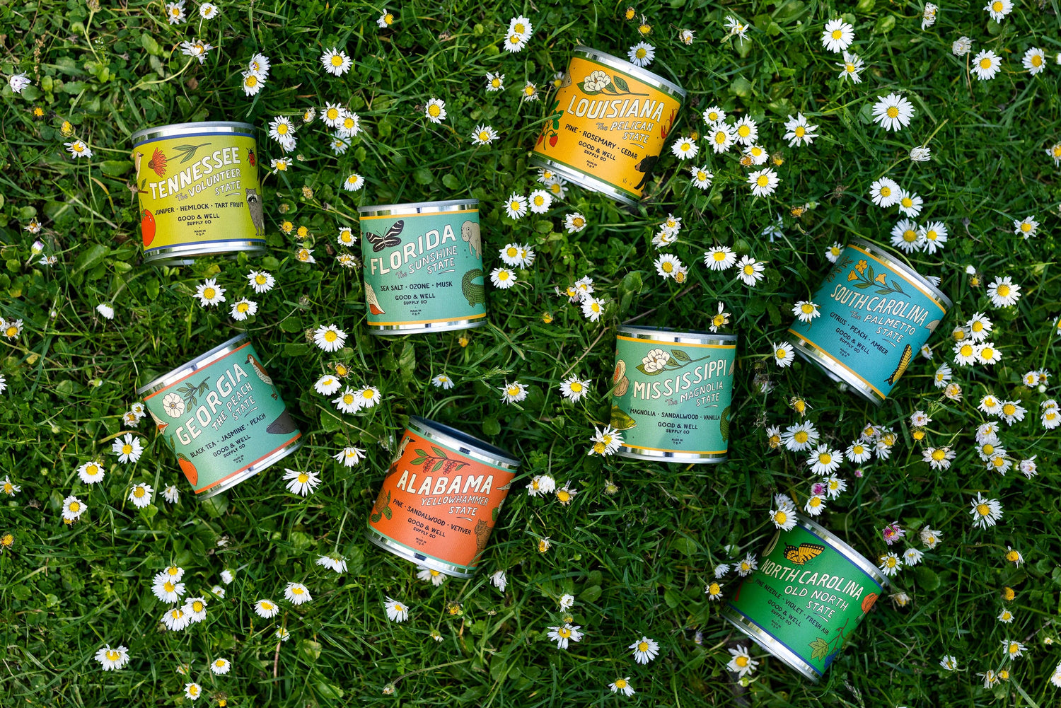 Good &amp; Well Supply Co Candles Half Pint / 8oz / Cotton Wick Massachusetts State Candle