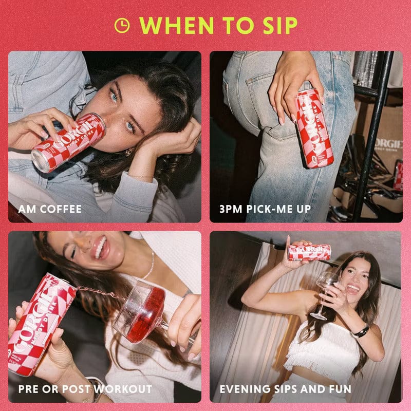 GORGIE Energy Drink Cranberry Party Pop