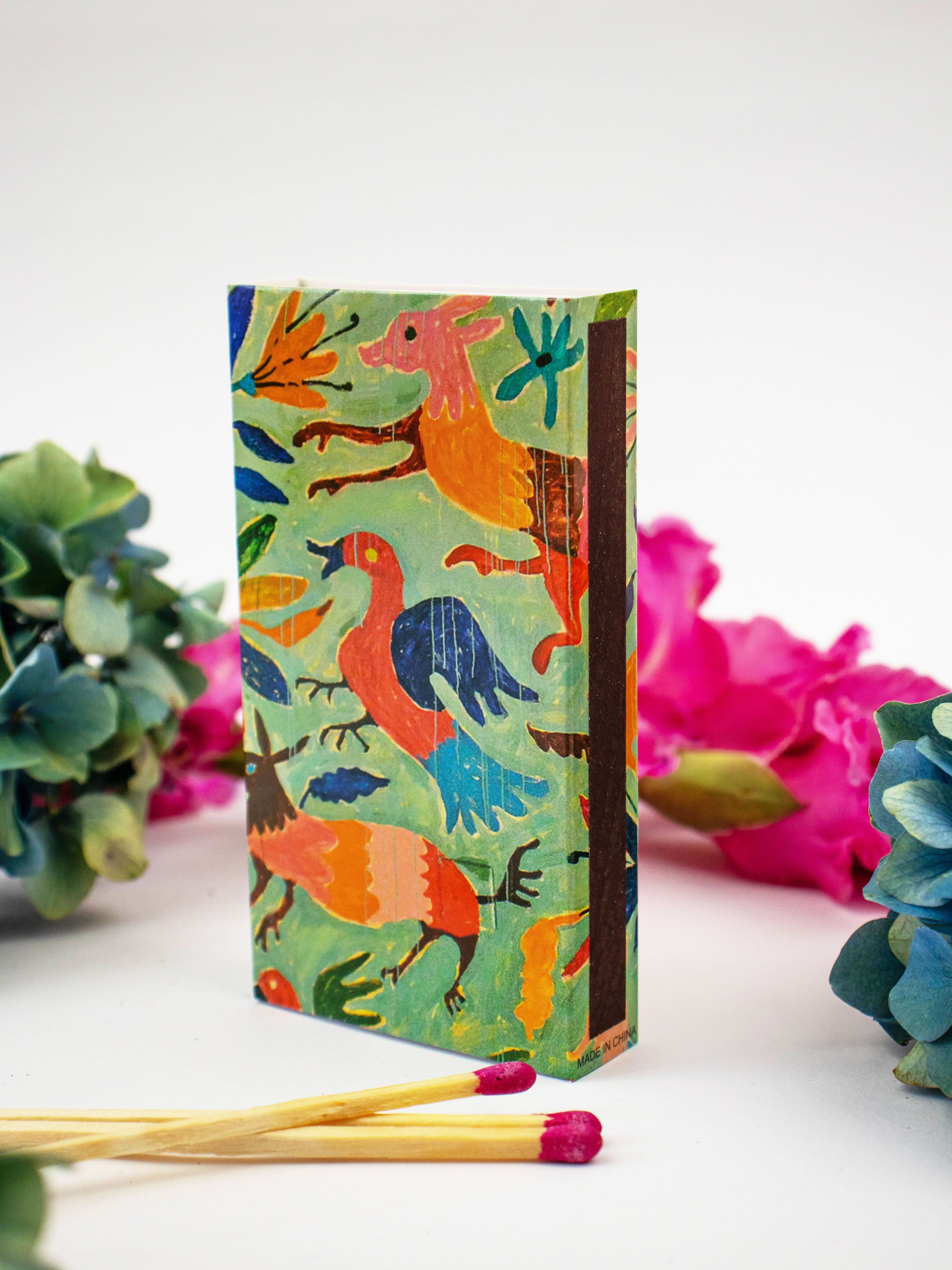 Ash &amp; Rose matches Garden Birds Opulent Designer Matchbox