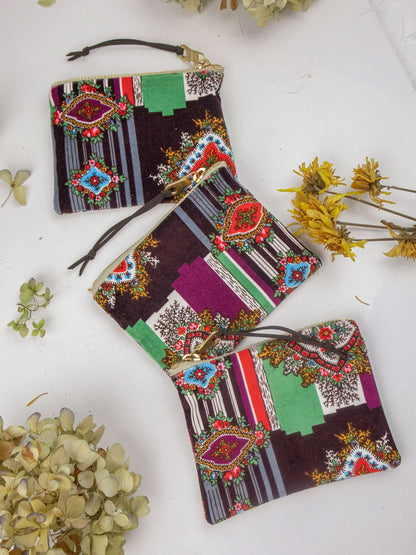 Geo Paisley Mini Pouch - My American Goods
