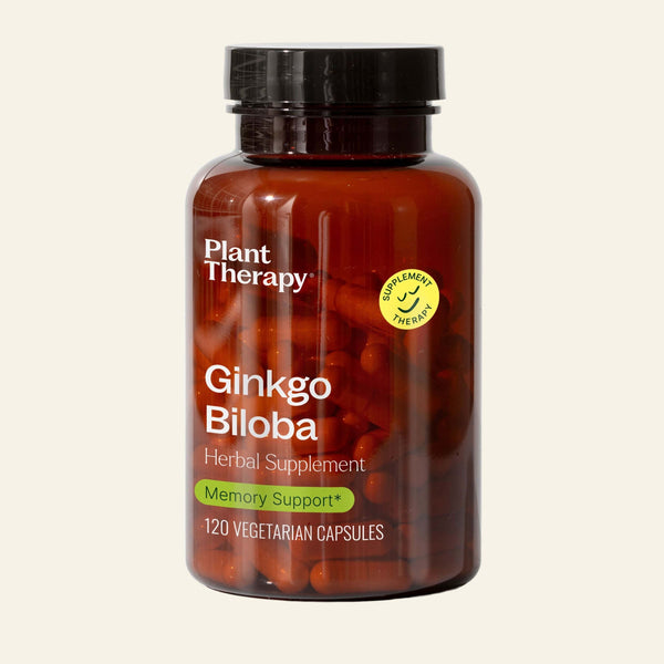 Plant Therapy Supplement 120 ct Ginkgo Biloba Herbal Supplement