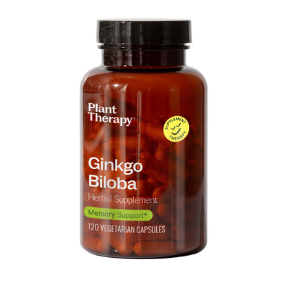 Plant Therapy Supplement 120 ct Ginkgo Biloba Herbal Supplement