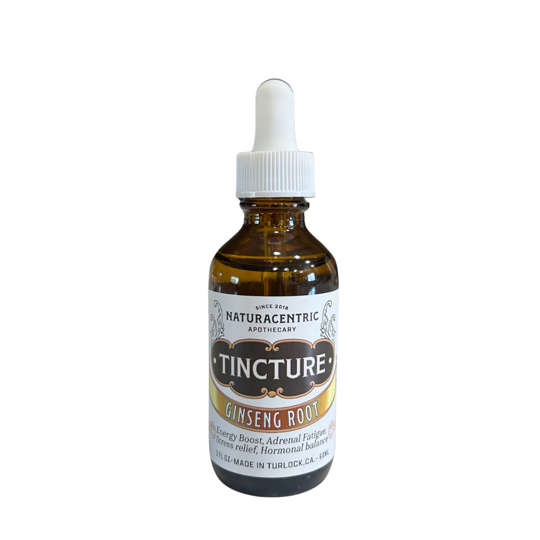 Dual-Extract Red &amp; White Ginseng Root (Hong Shen) &amp; (Bai Shen) Tincture 2 oz