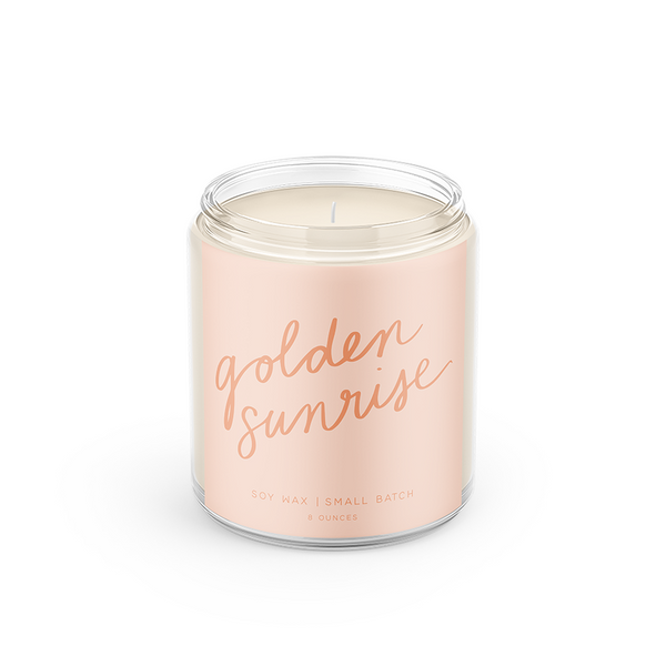Golden Sunrise - 8oz Soy Candle - My American Goods