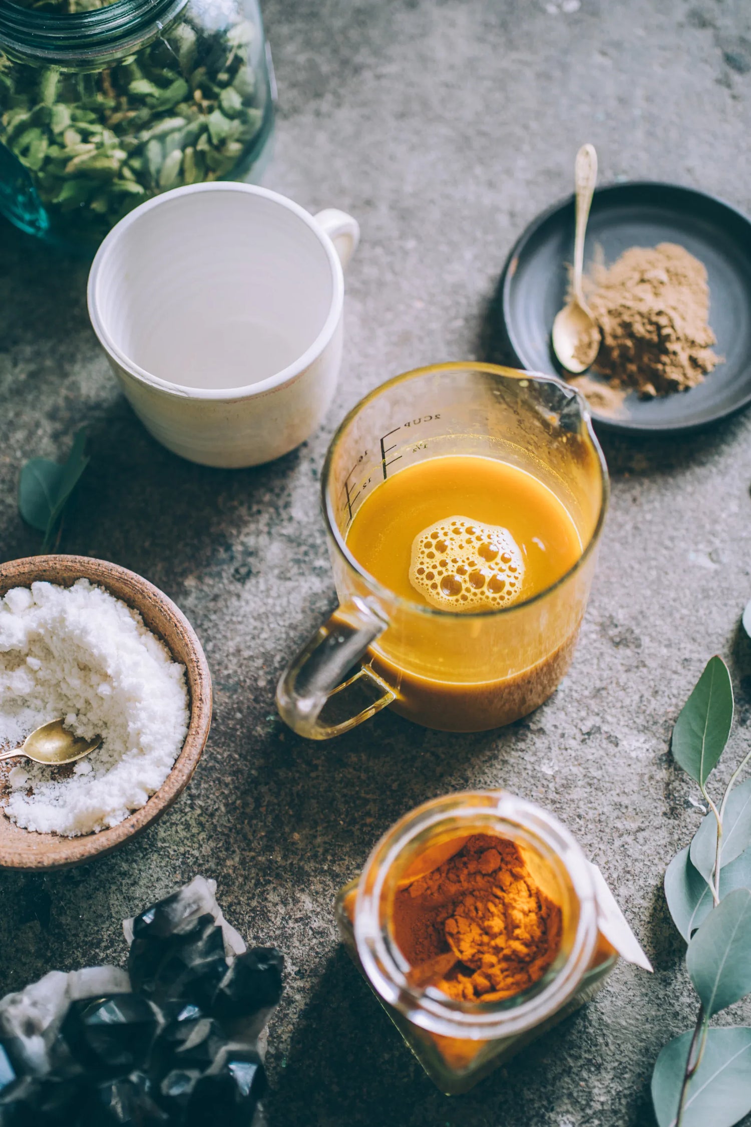 Anima Mundi Tea &amp; Infusions GOLDEN MOON MILK | Blue Lotus Vanilla
