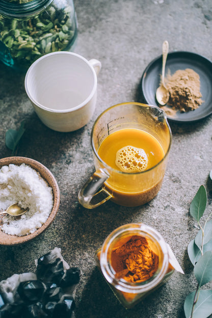 Anima Mundi Tea &amp; Infusions GOLDEN MOON MILK | Blue Lotus Vanilla