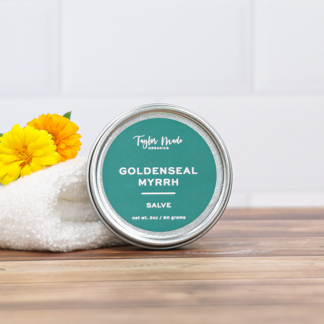 Goldenseal Myrrh Organic Salve | burn + wound - My American Goods