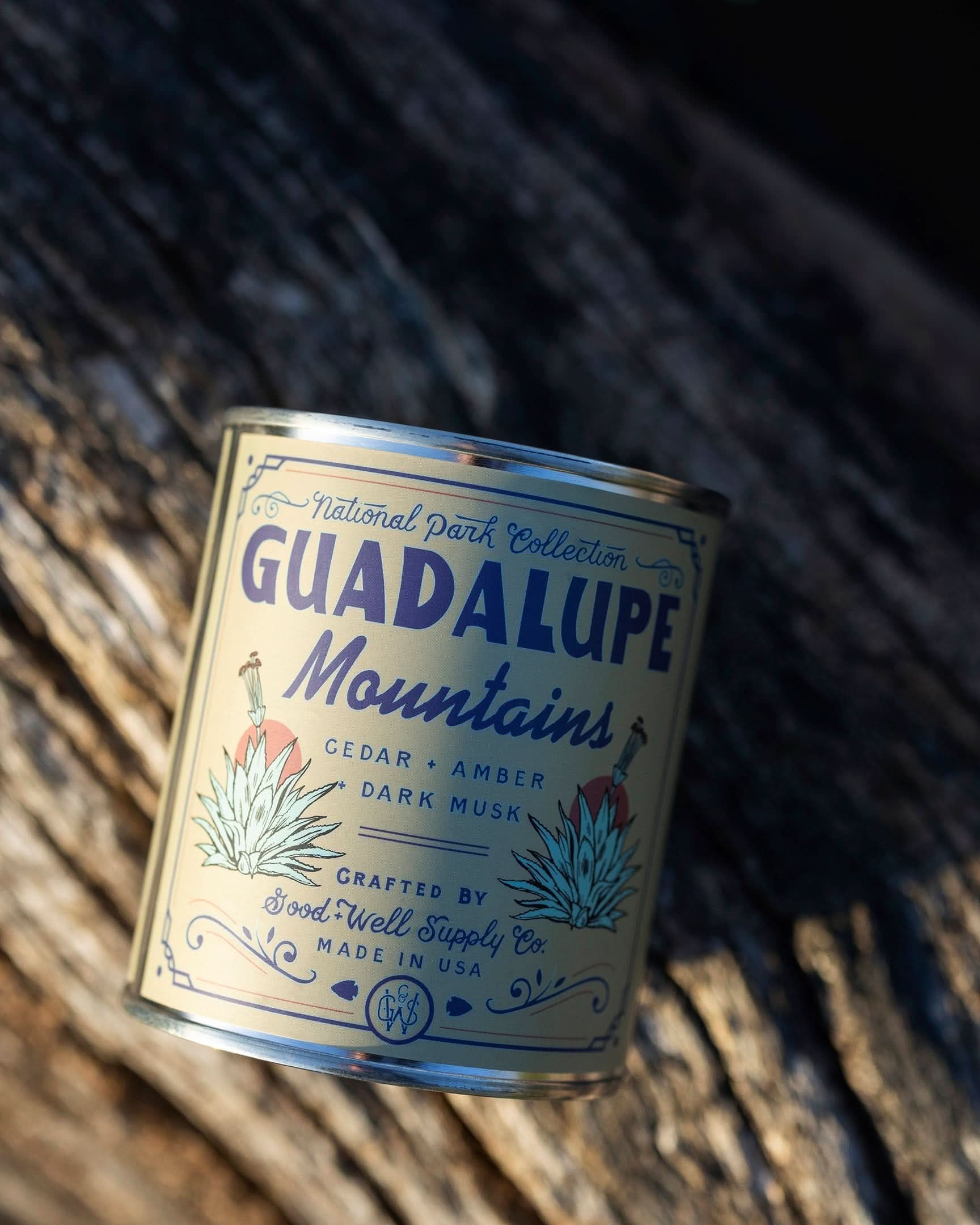 Good &amp; Well Supply Co Candles Guadalupe Mountains National Park Candle