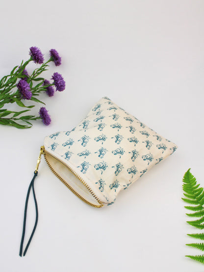 Good Dog Square Zip Pouch