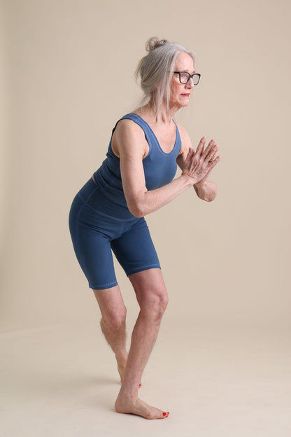 Bike Shorts in Azure