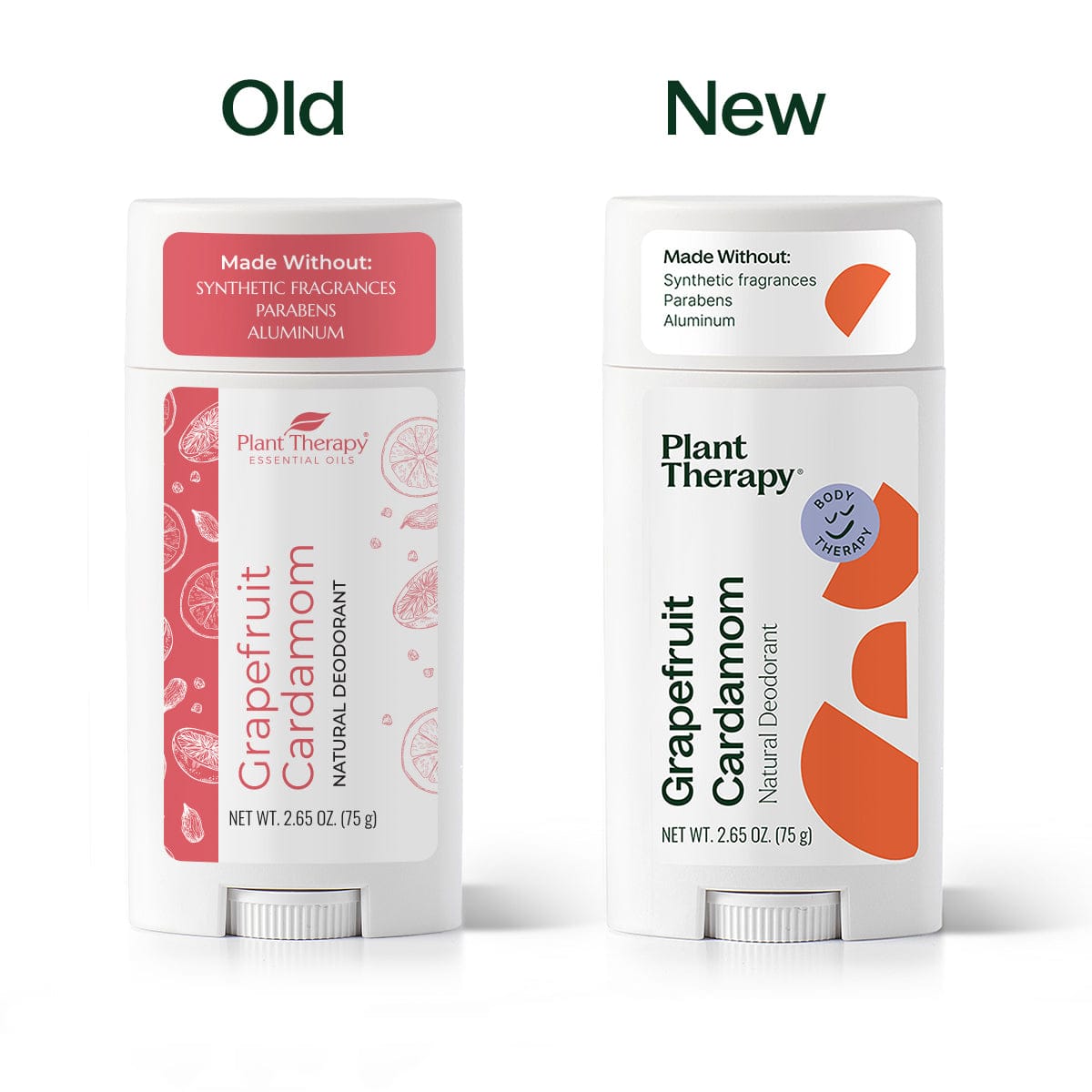 Plant Therapy Body Care 2.65 oz Grapefruit Cardamom Natural Deodorant