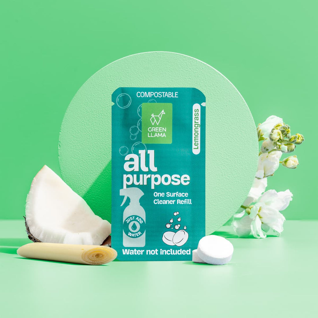 All-Purpose Spray Glass Bottle Cleaning Kit with Lemongrass Essential Oil - My American Goods