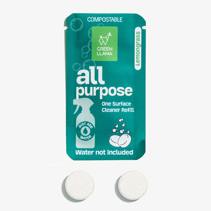 All-Purpose Spray Glass Bottle Cleaning Kit with Lemongrass Essential Oil - My American Goods