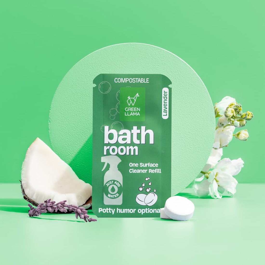 Bathroom Spray Glass Bottle Cleaning Kit with Lavender - My American Goods