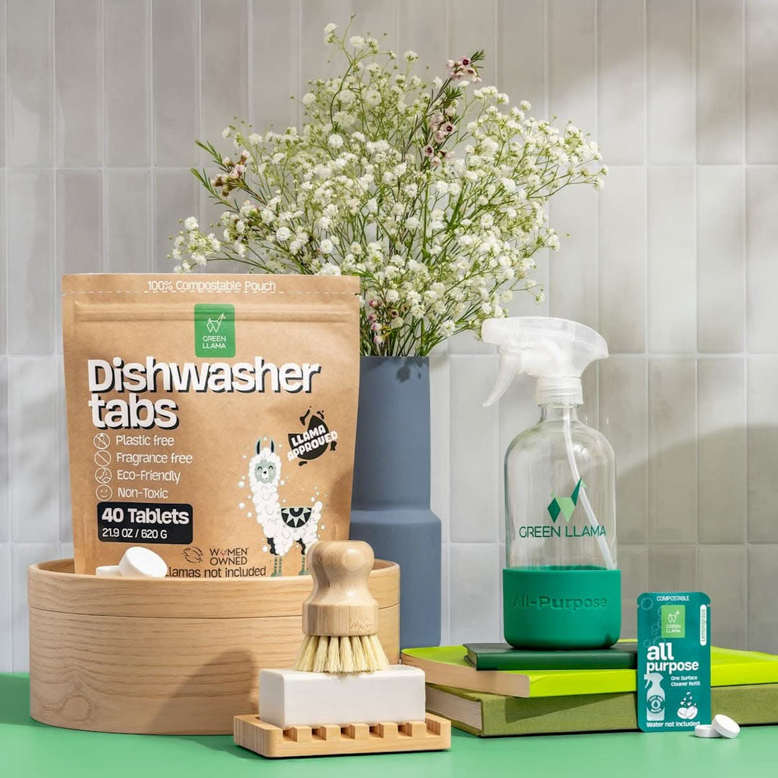 Green Llama Kitchen Bundle - My American Goods