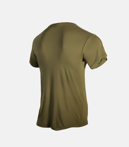 Bamboo Aerotech T-Shirt - Olive Green - My American Goods