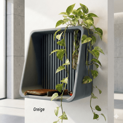 Rosebud HomeGoods Floating Shelf Grey "Greige" Modern Floating Wall Shelf, Propagation or Reed Diffuser