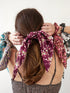 Purple Satin Scarf Scrunchie - My American Goods