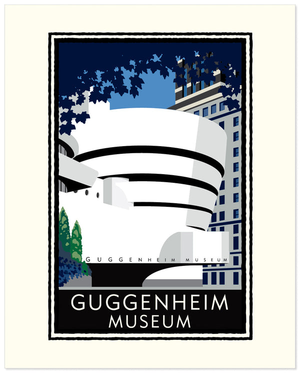 Landmark NY | Guggenheim Museum NYC Art Print - My American Goods