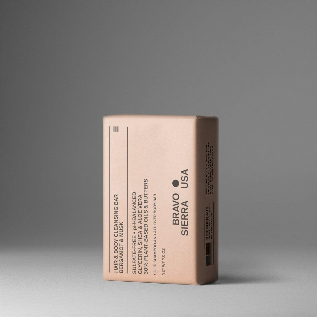 Hair &amp; Body Cleansing Bar - BERGAMOT AND MUSK