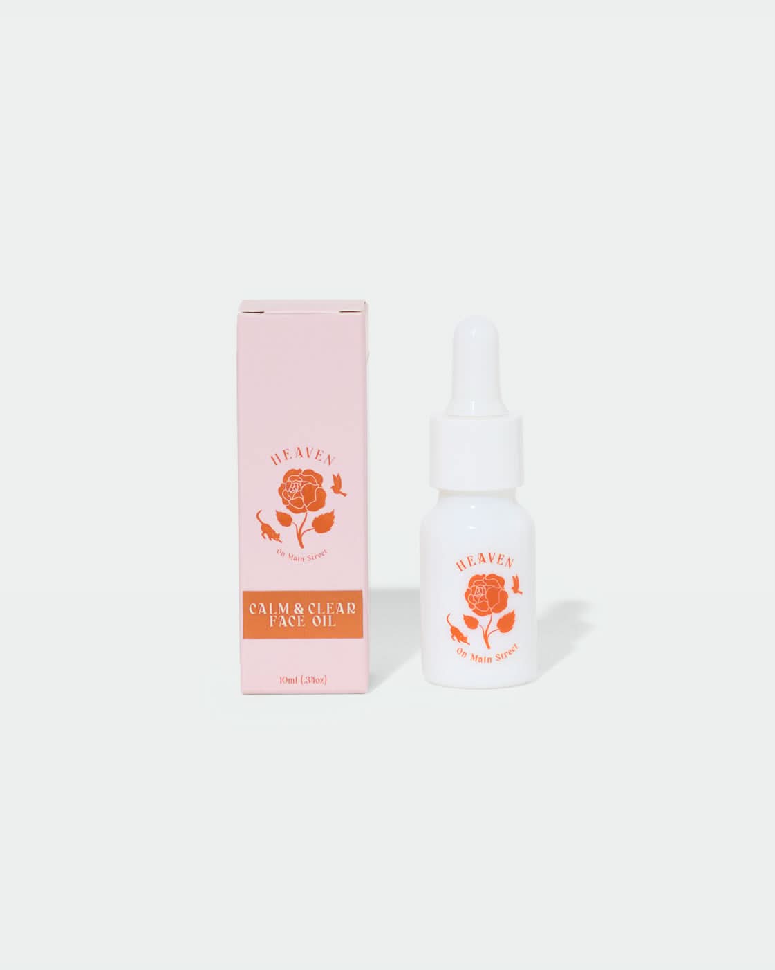 Heaven On Main Street SKINCARE 10ml white glass dropper Face Oil - Calm &amp; Clear