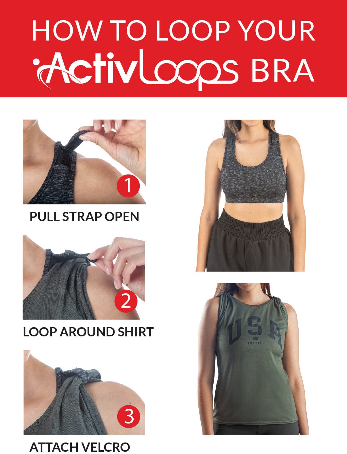 WSI Sportswear Sports Bras Activloops™  2-in-1 ProWikMax™ Sports Bra