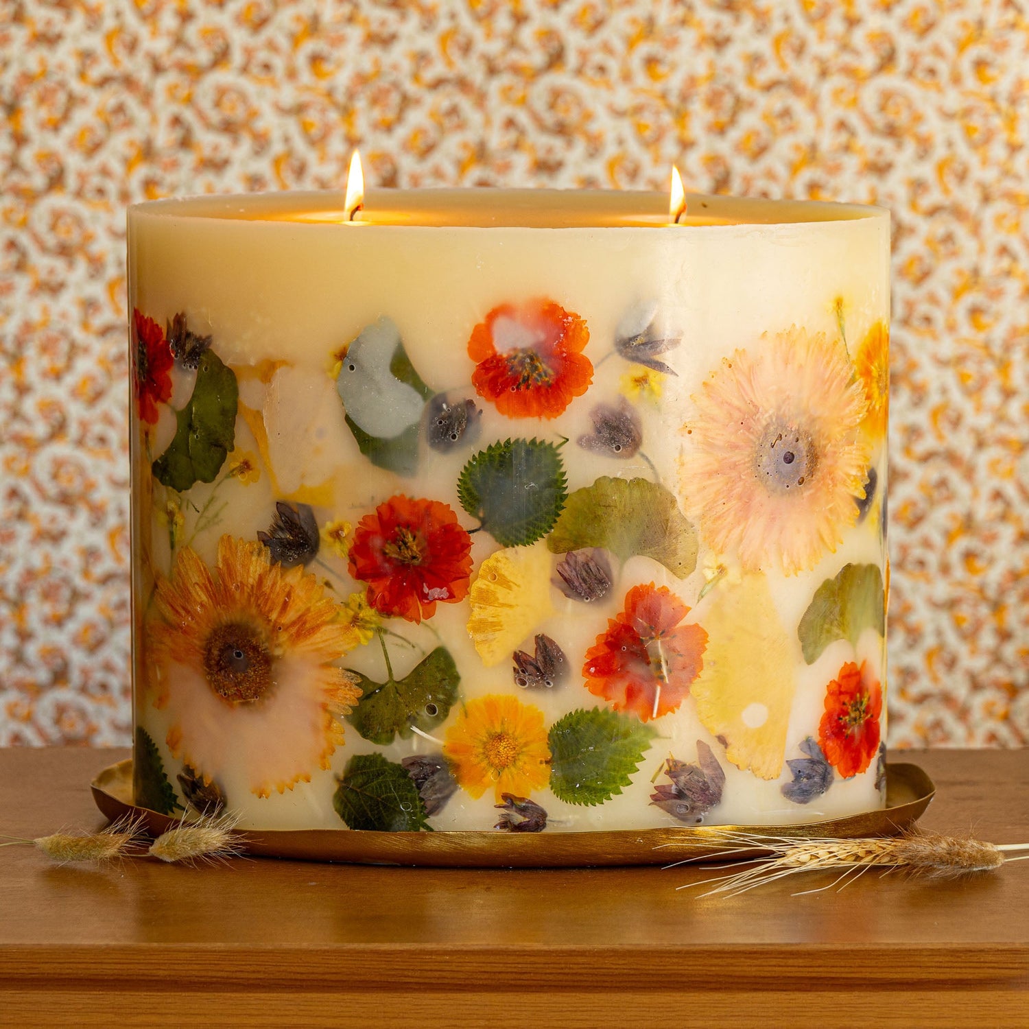Centerpiece Botanical Candle - Harvest Pumpkin