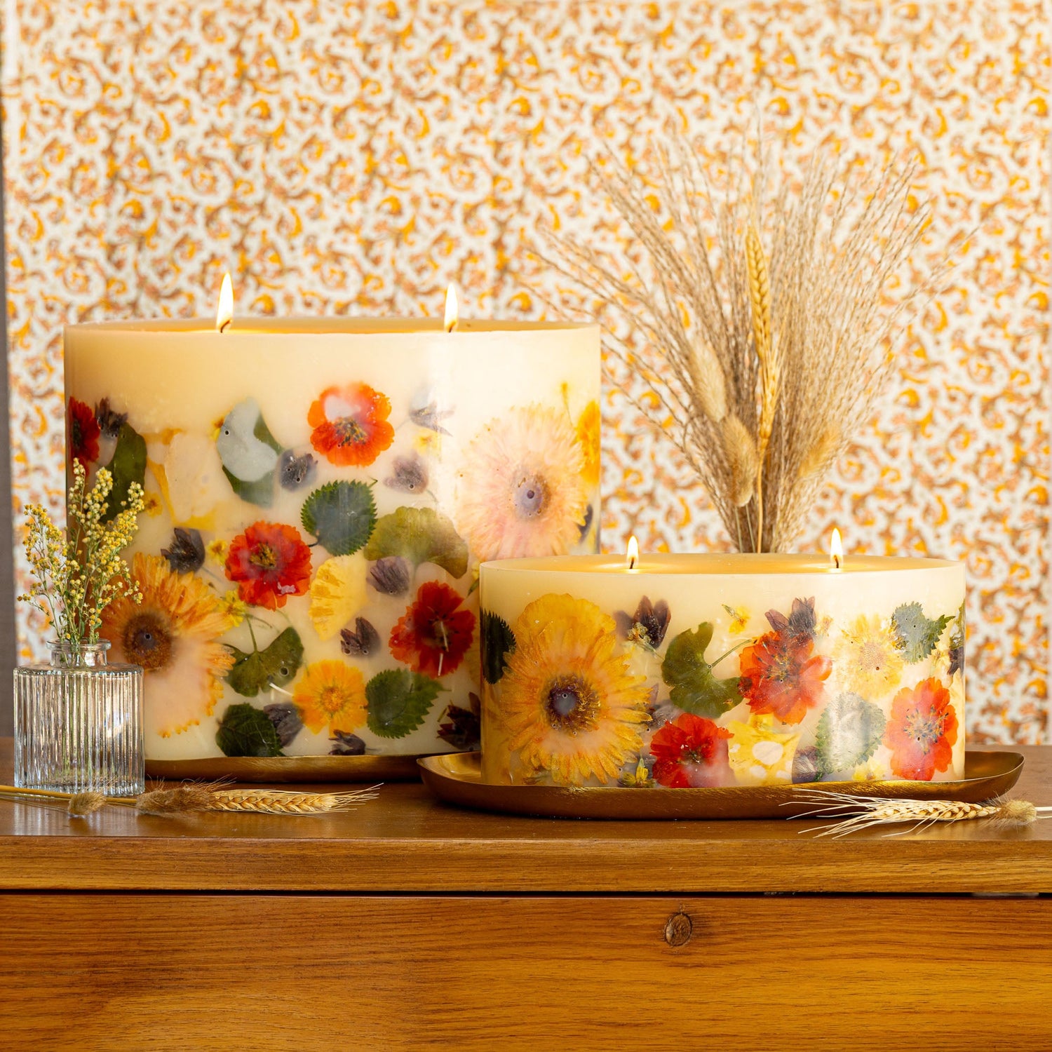 Centerpiece Botanical Candle - Harvest Pumpkin