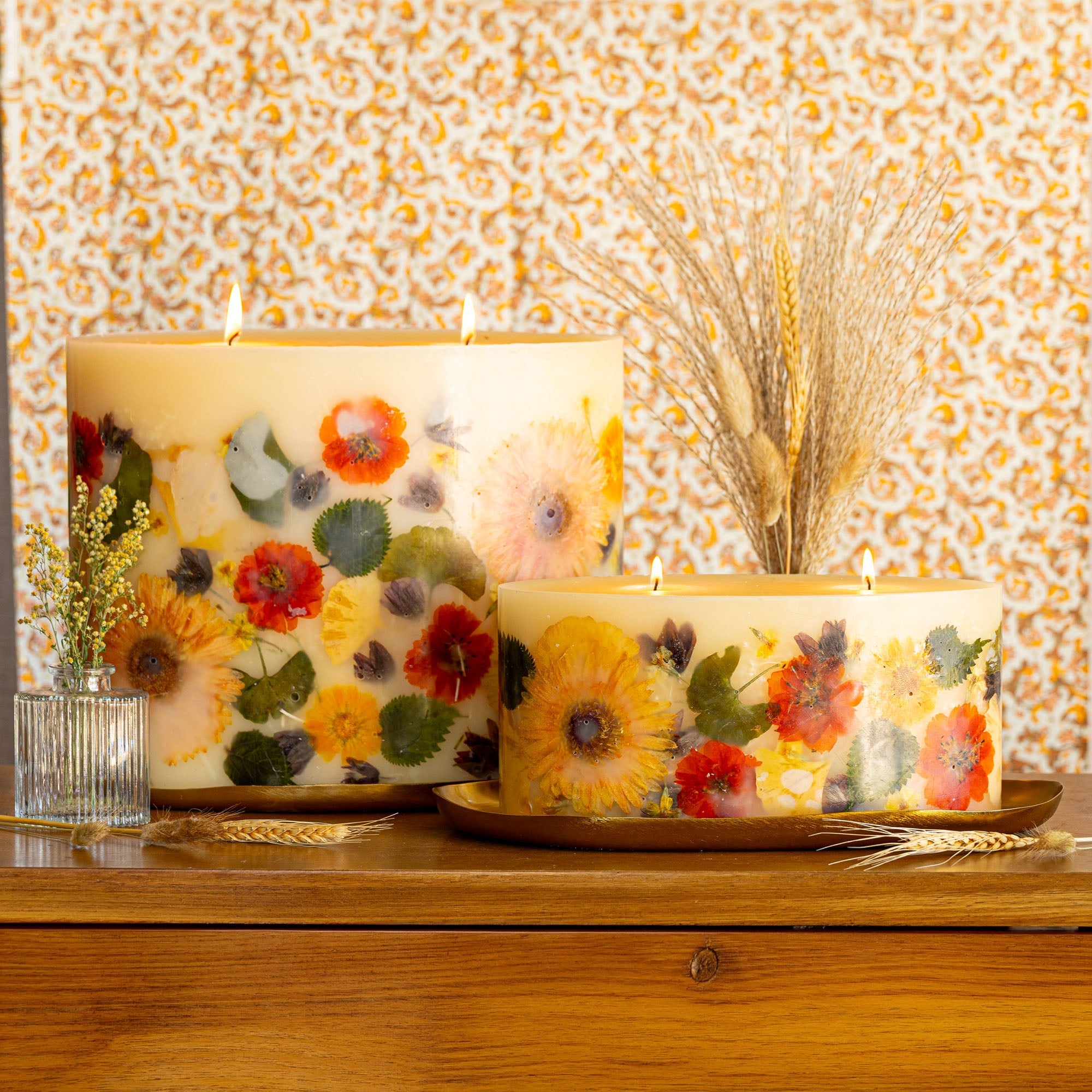 Centerpiece Botanical Candle - Harvest Pumpkin