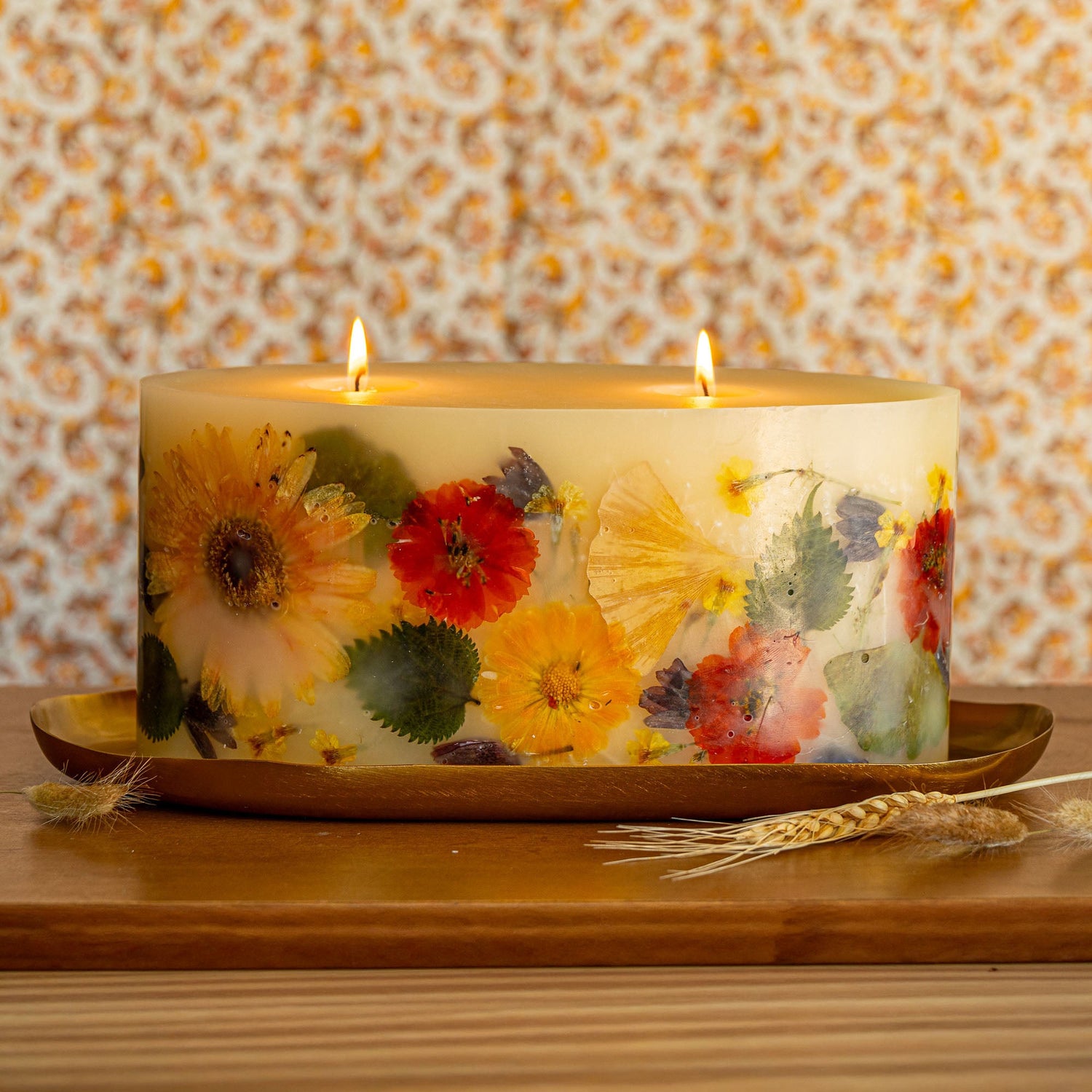 Statement Botanical Candle - Harvest Pumpkin