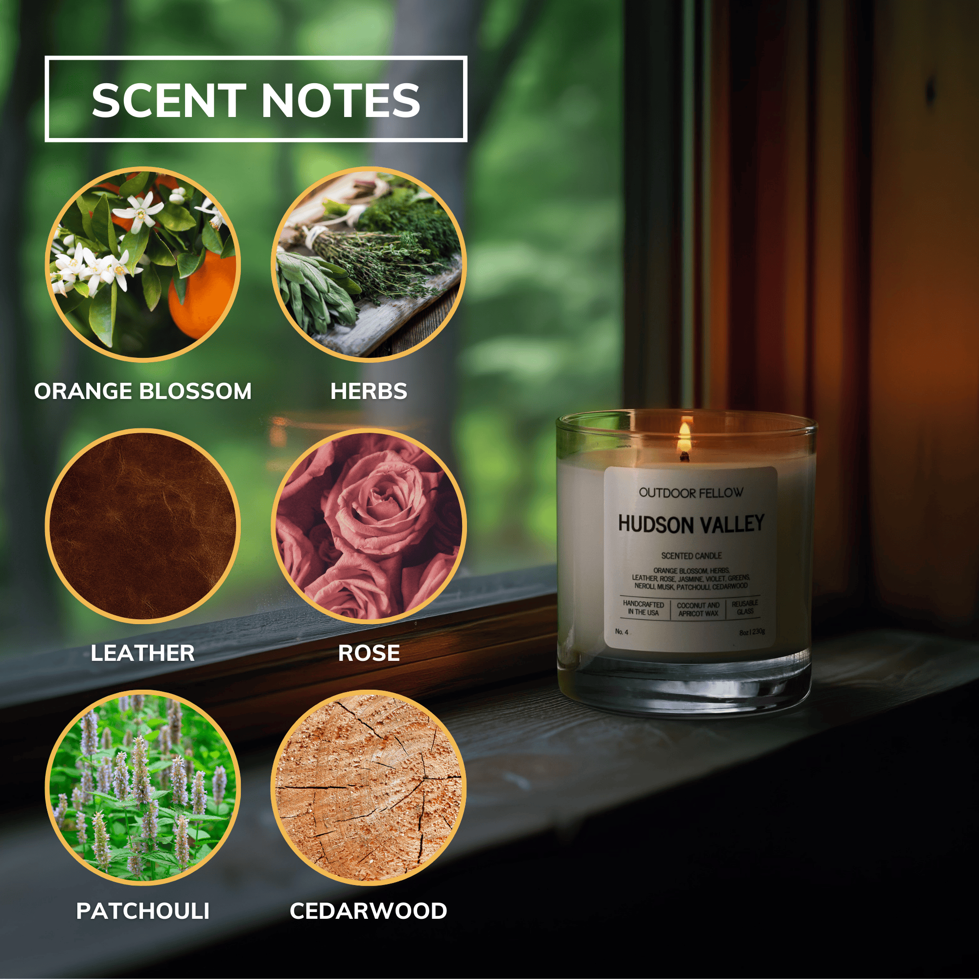 Outdoor Fellow Candles Hudson Valley Scented Candle