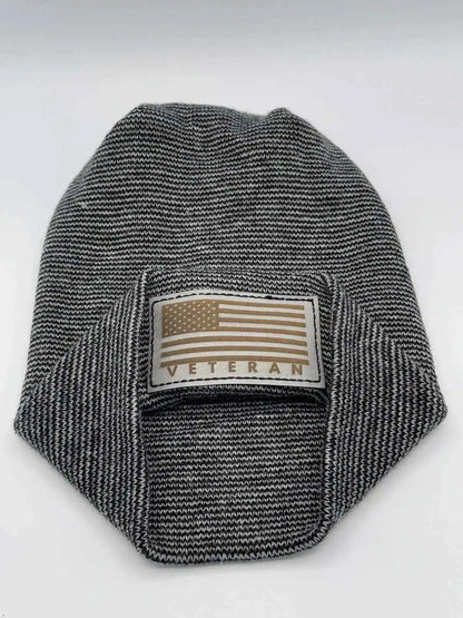 H Stitch Cuffed Beanie, Veterans Collection