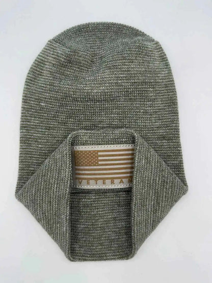 H Stitch Cuffed Beanie, Veterans Collection