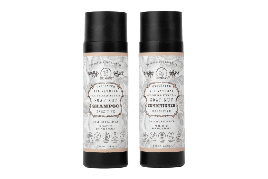 All Natural Soapnut Shampoo and Conditioner Set