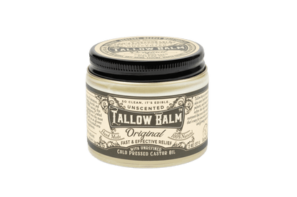 Tallow Balm Original- Unscented with Organic Castor Oil