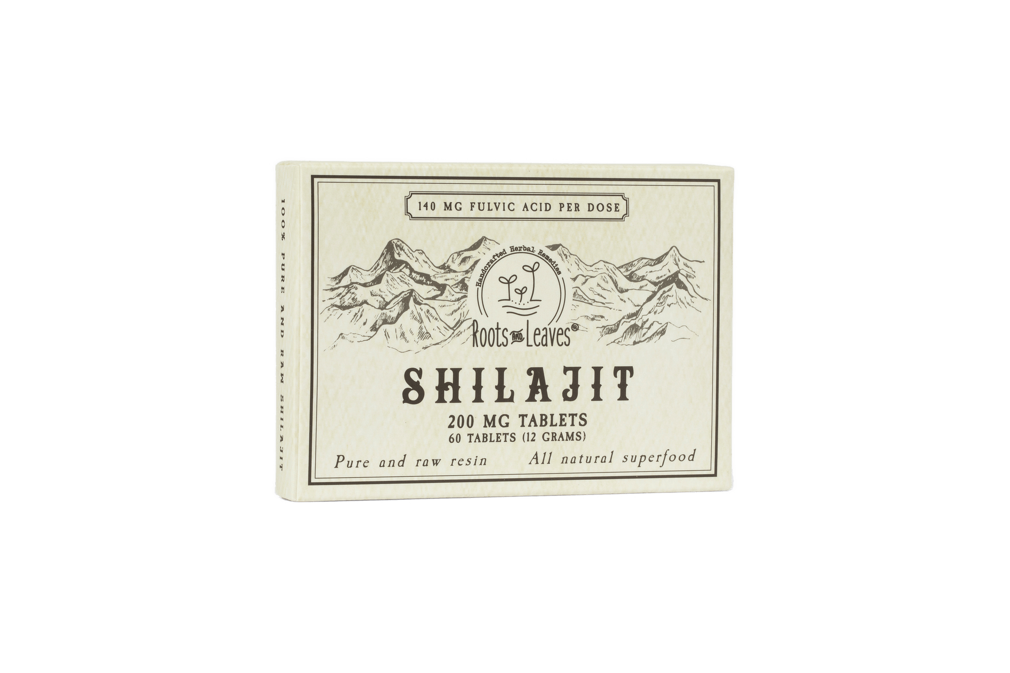 Roots and Leaves, LLC Pure Shilajit Tablets 60ct. - 60 doses