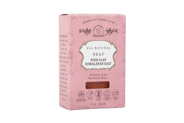Organic Vegan Pink Clay + Himalayan Salt Bar Soap - My American Goods