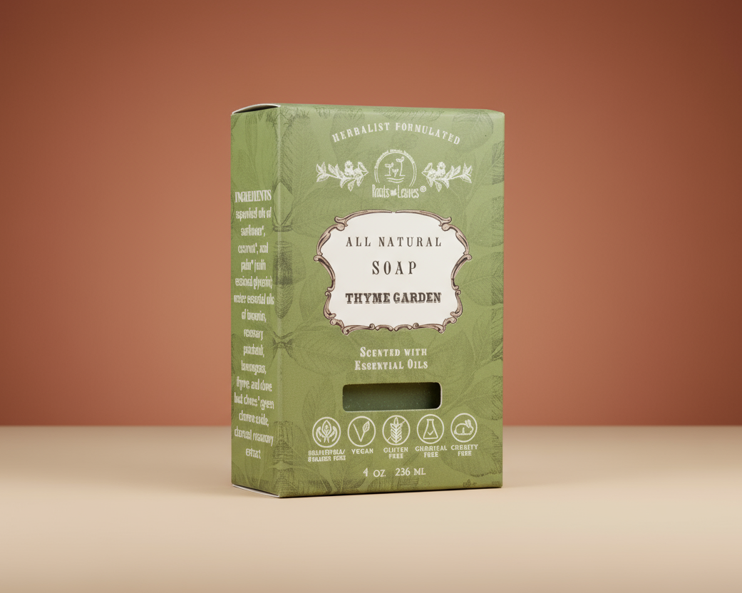 Organic Vegan Thyme Bar Soap