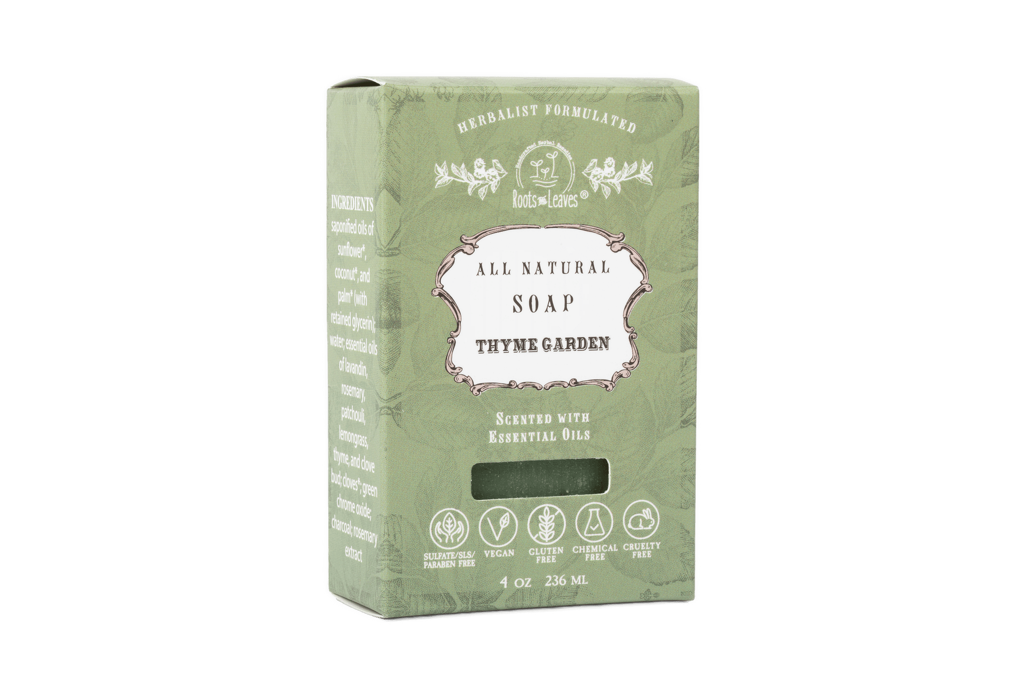 Roots and Leaves, LLC Organic Vegan Thyme Bar Soap