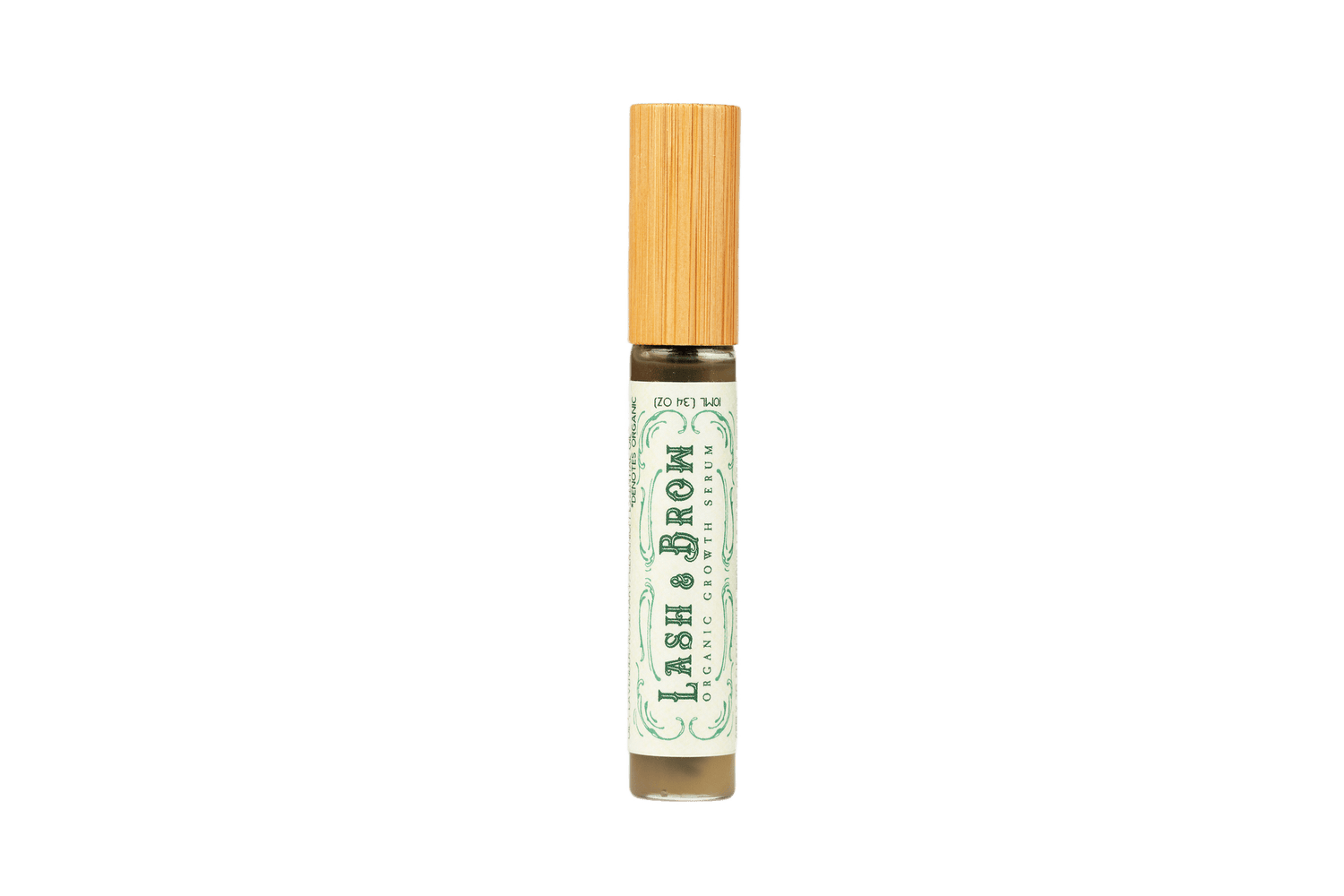 Organic Lash &amp; Brow Serum with cold pressed castor oil and pearl powder