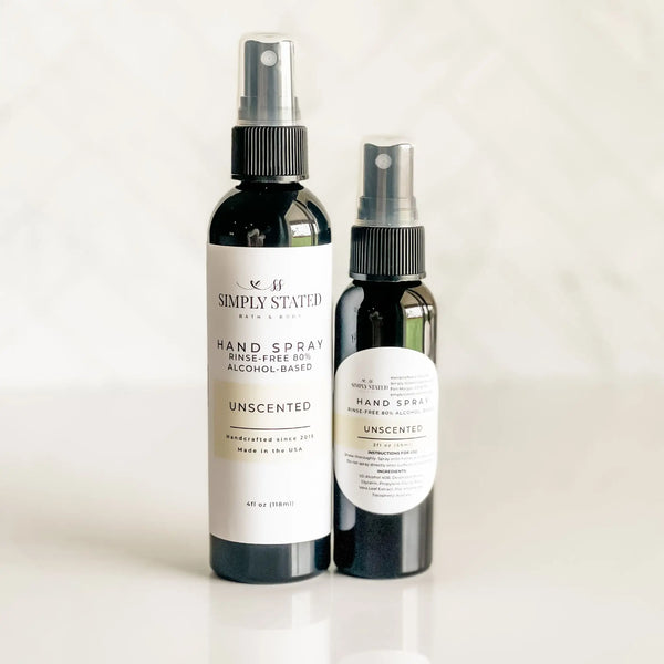 Simply Stated Creations Hand Sanitizers Unscented Hand Spray | Alcohol-Based Sanitizing Mist