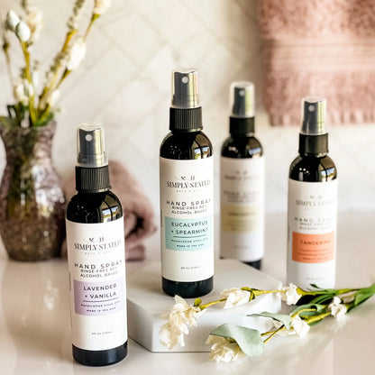Simply Stated Creations Hand Sanitizers Lavender + Vanilla Hand Spray | Alcohol-Based Sanitizing Mist