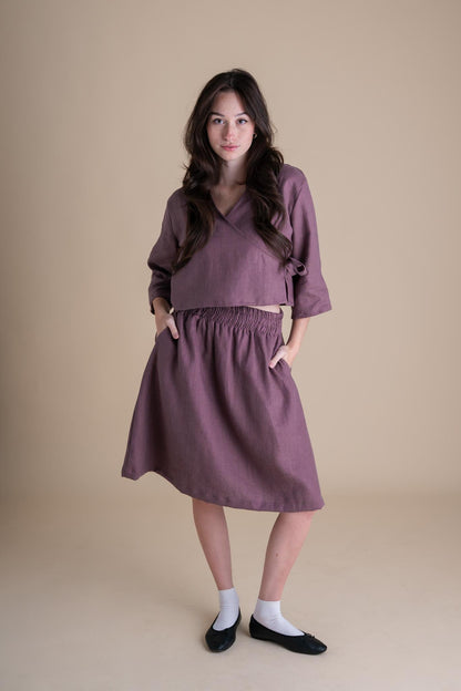 Afternoon Skirt in Thistle