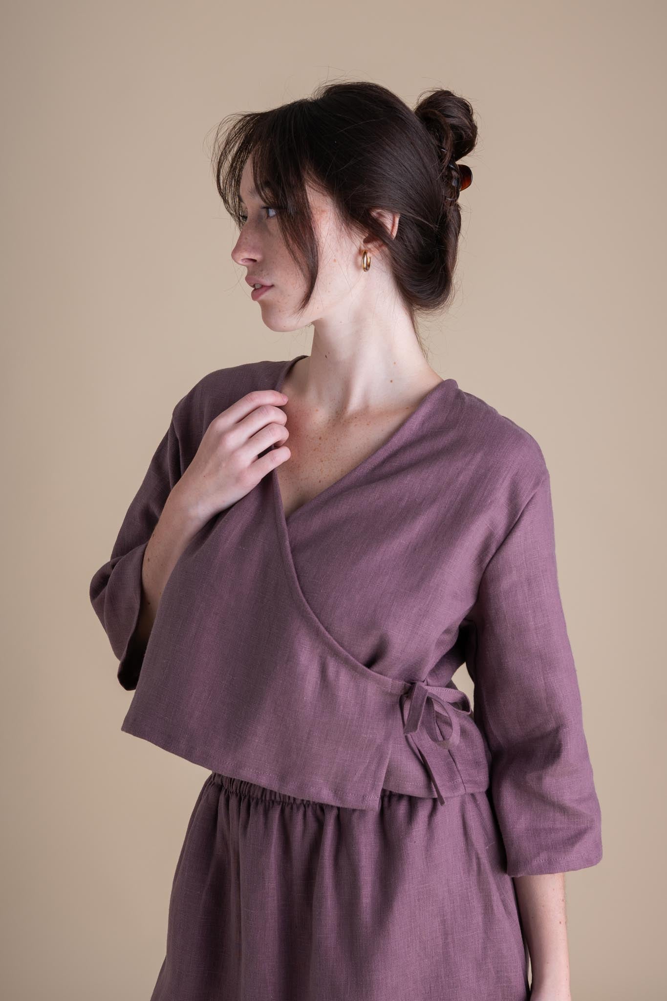 Artemis Top in Thistle