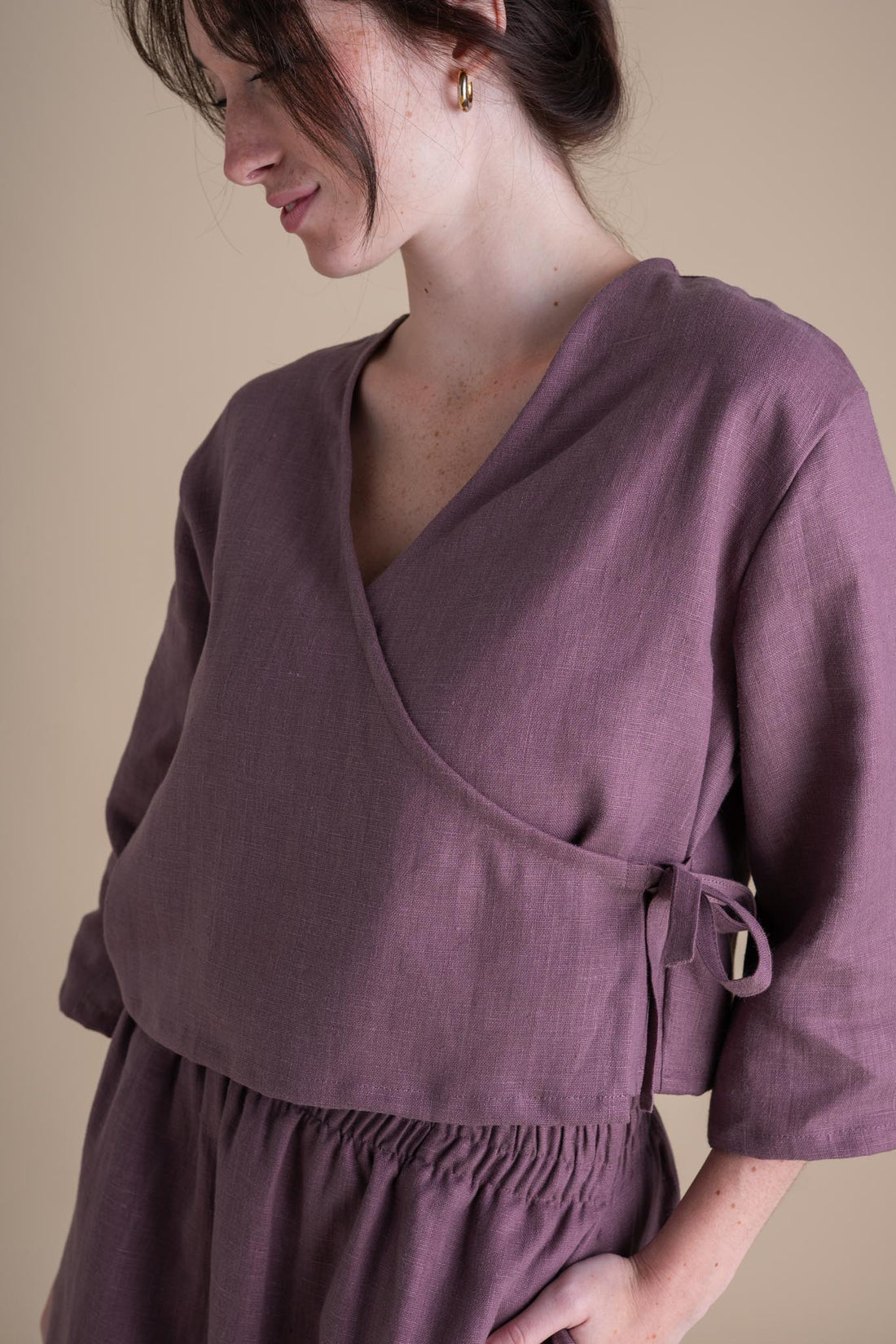 Artemis Top in Thistle