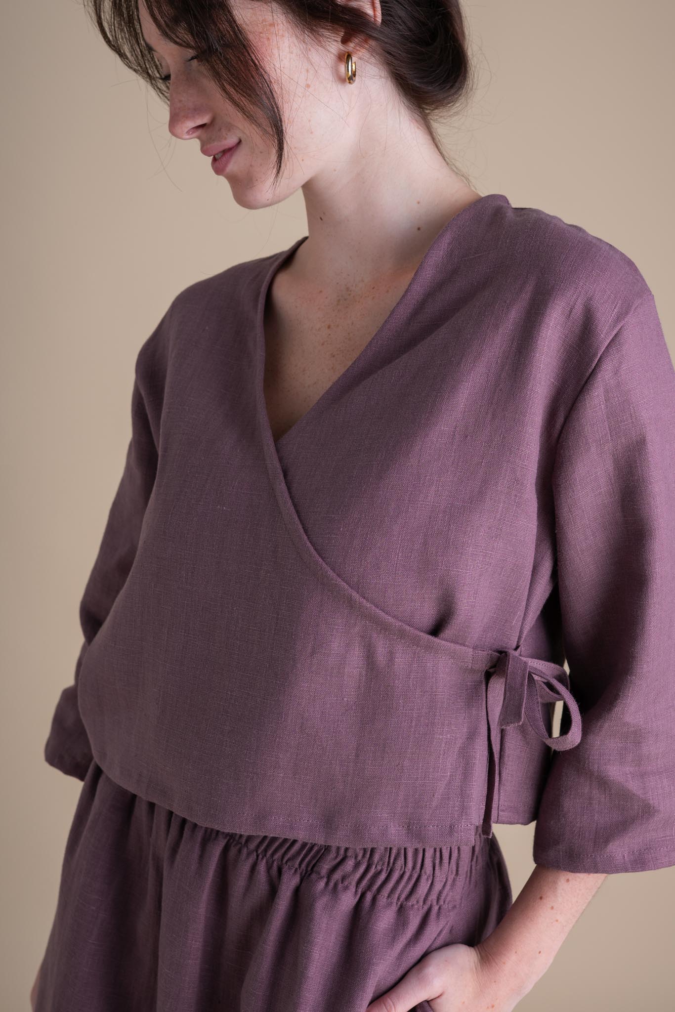 Artemis Top in Thistle