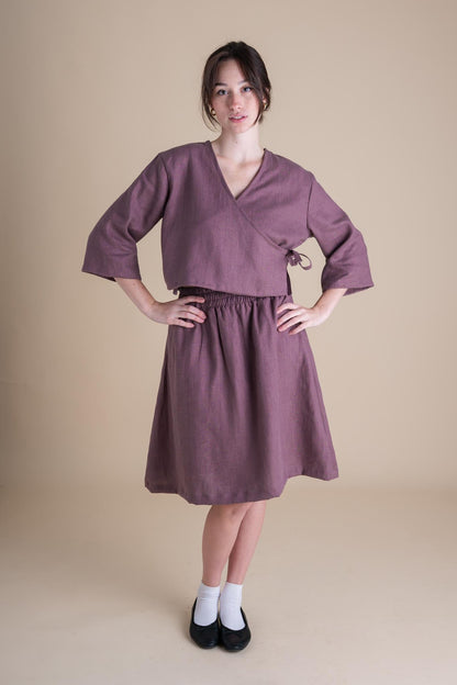 Artemis Top in Thistle