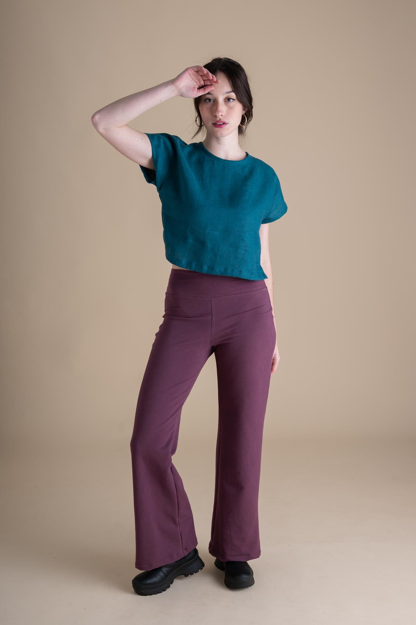 Painter Top in Peacock