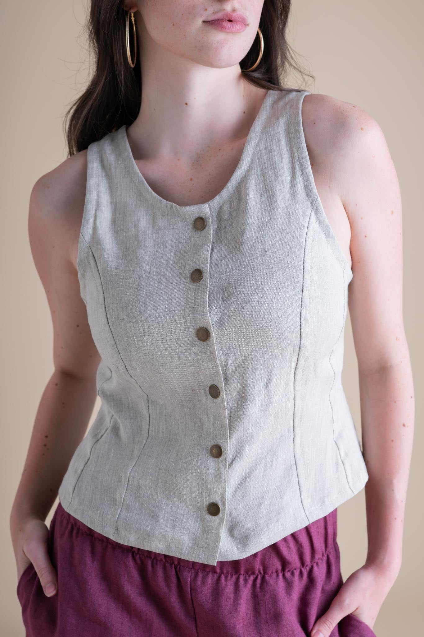 Katherine Vest in Sand Dollar