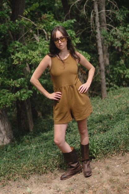 Marianne Romper in Almond